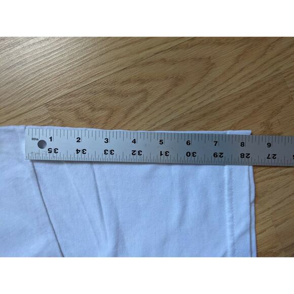 Vintage NASCAR Mike McLaughlin T shirt SZ L White #01 2003 Racing Las Vegas - Picture 7 of 7